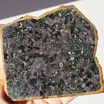 Indigo Gabbro coasters gold-plated LARGE 4-5"